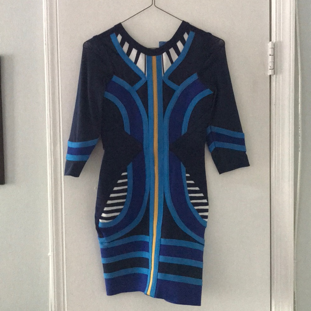 CELEB Boutique Multi-blue dress